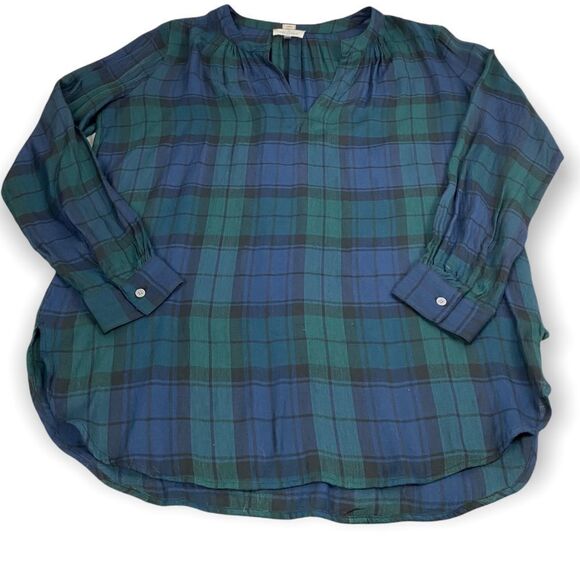 Loft Blackwatch Plaid Softened Shirt - Picture 1 of 8